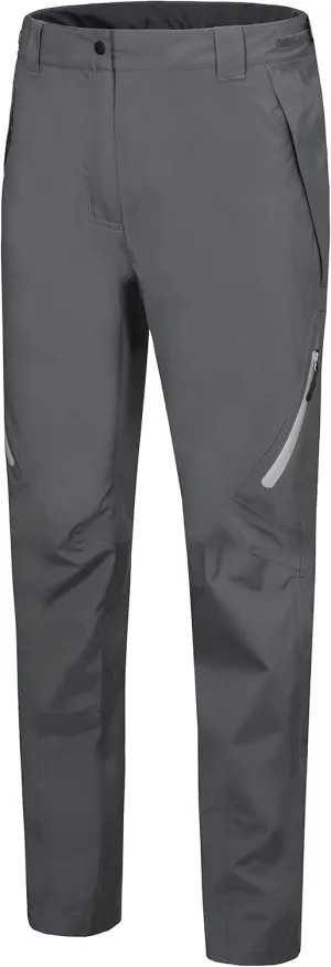 Little Donkey Andy Women's Lightweight Waterproof Rain Pants Breathable Hiking Pants for Outdoor Fishing