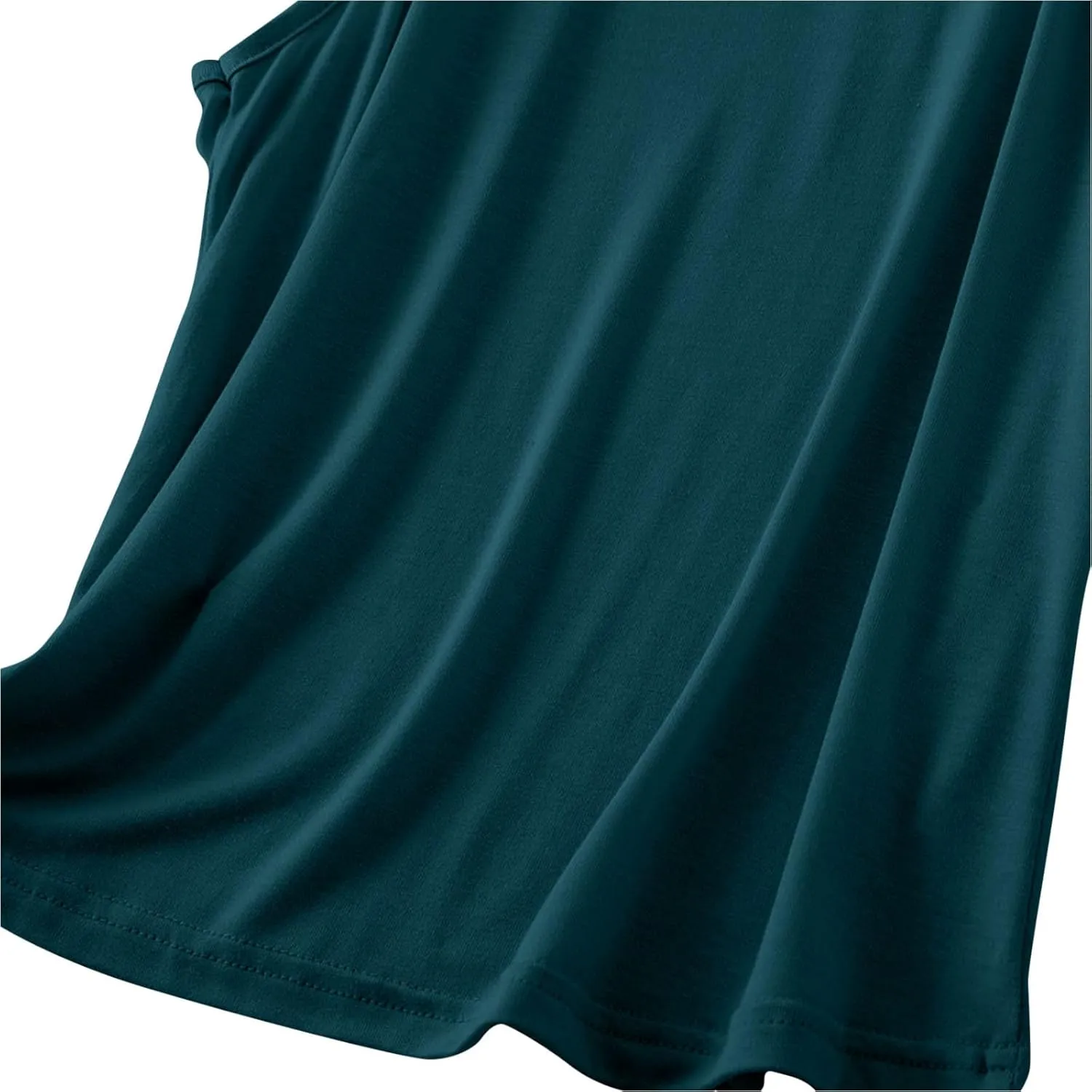 Lmdudan Tank Tops for Women Crewneck Spaghetti Strap Camisole Loose Fit Sleeveless Tees Casual Summer Racerback Shirts