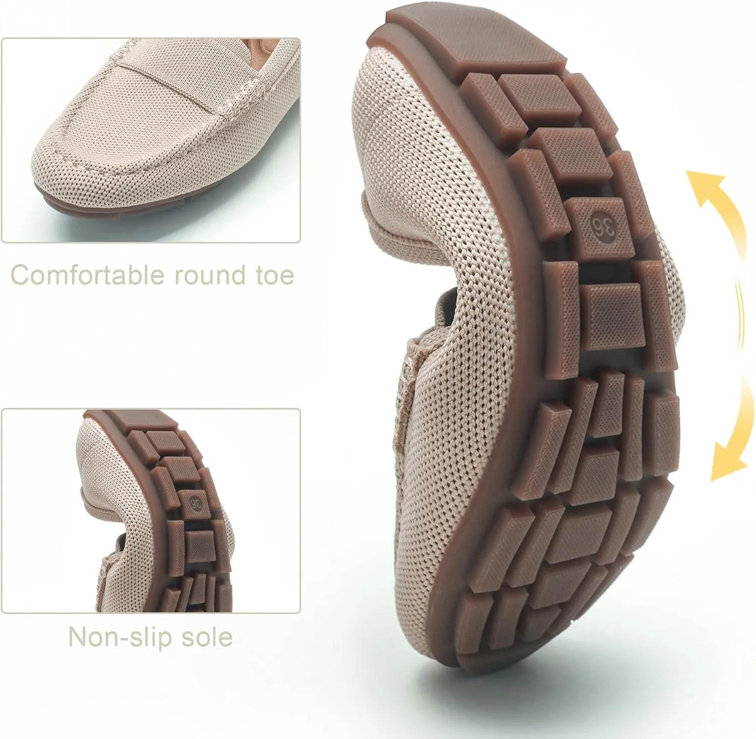 Loafers for Women Comfortable Breathable ShoeCasual Slip On Womens Driving Flats Shoes