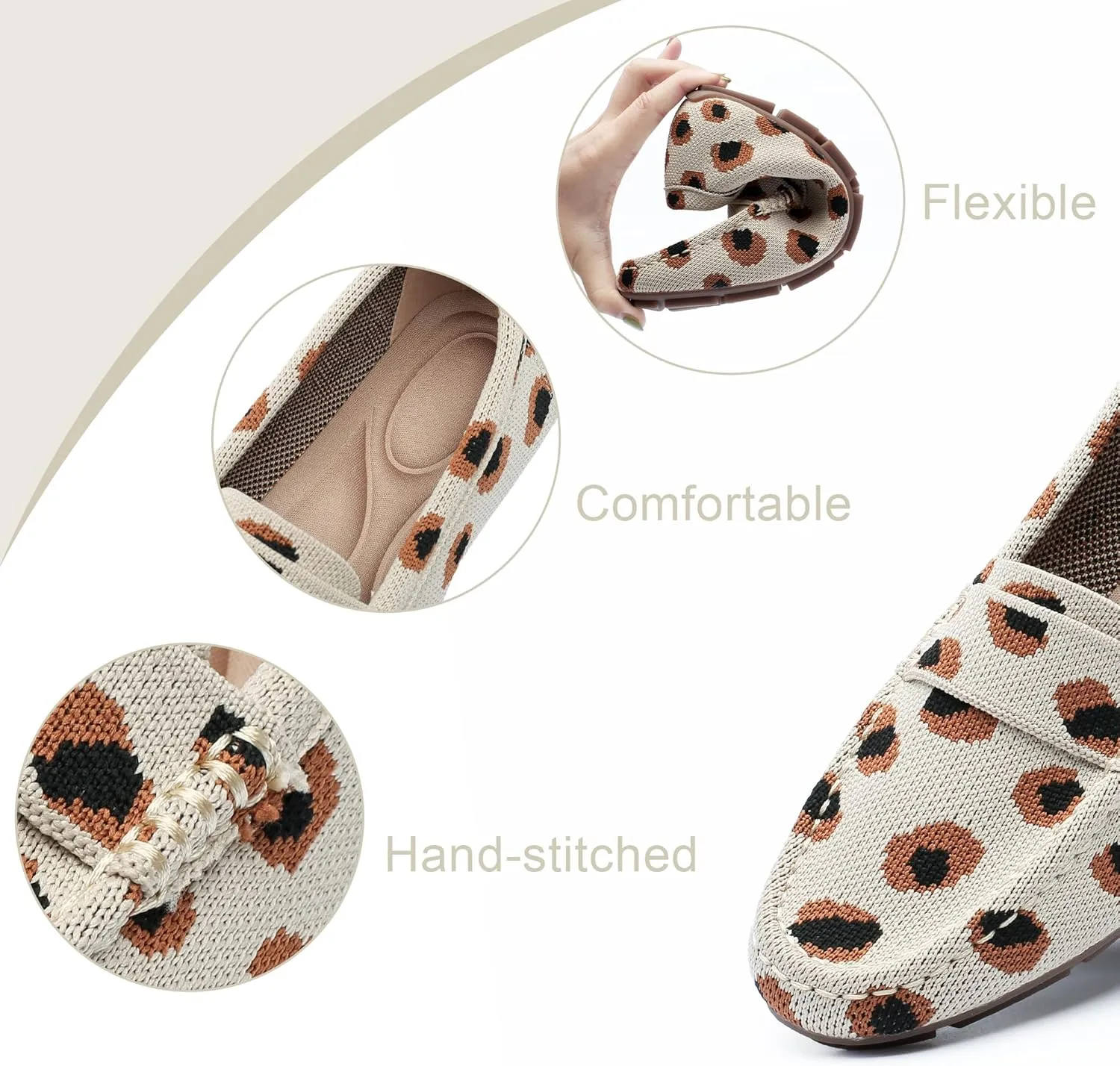Loafers for Women Comfortable Breathable ShoeCasual Slip On Womens Driving Flats Shoes