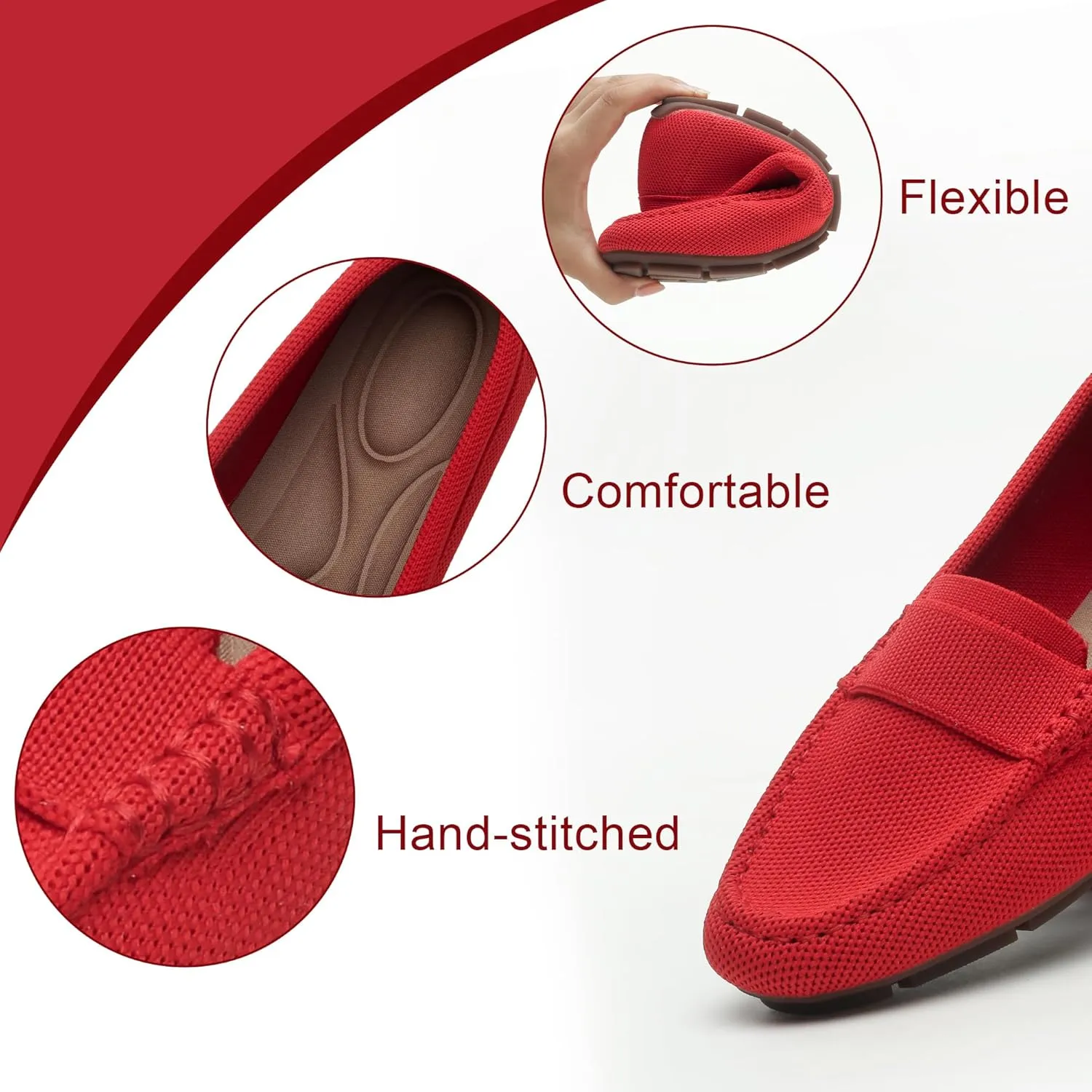 Loafers for Women Comfortable Breathable ShoeCasual Slip On Womens Driving Flats Shoes