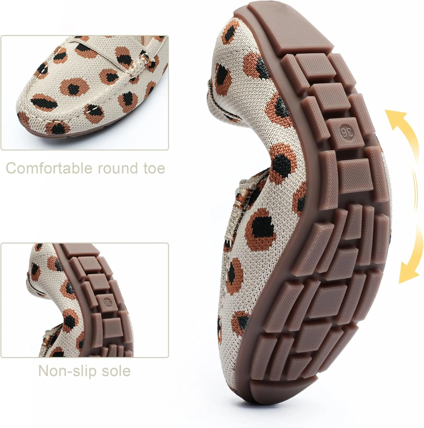 Loafers for Women Comfortable Breathable ShoeCasual Slip On Womens Driving Flats Shoes