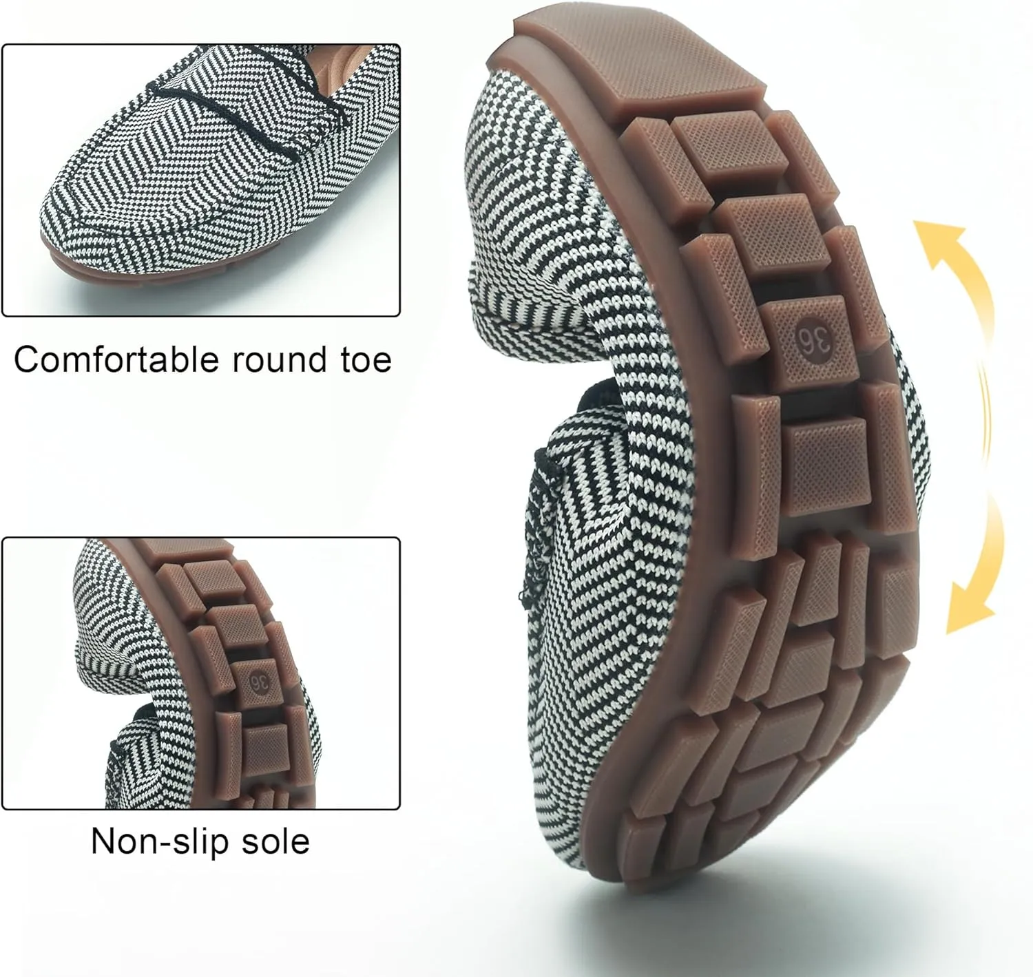 Loafers for Women Comfortable Breathable ShoeCasual Slip On Womens Driving Flats Shoes