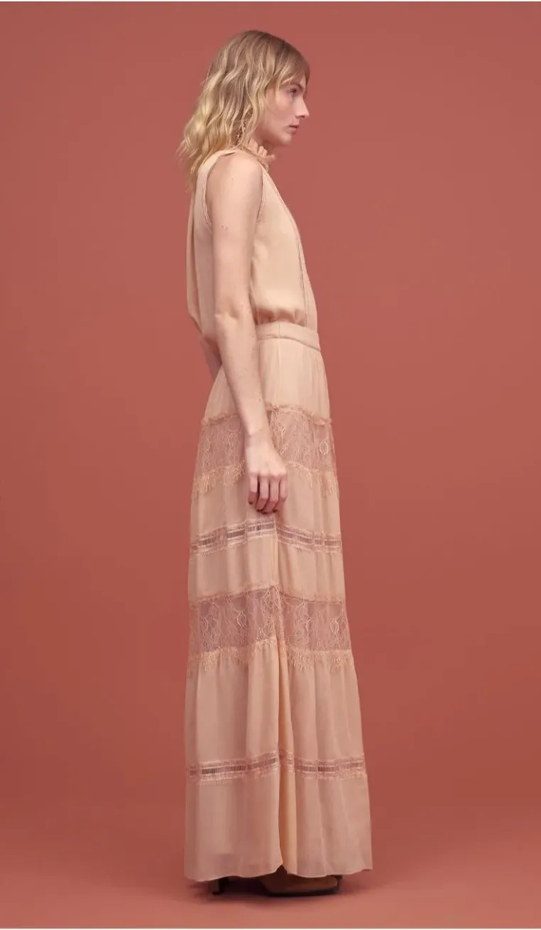 Long Skirt Lace Detail