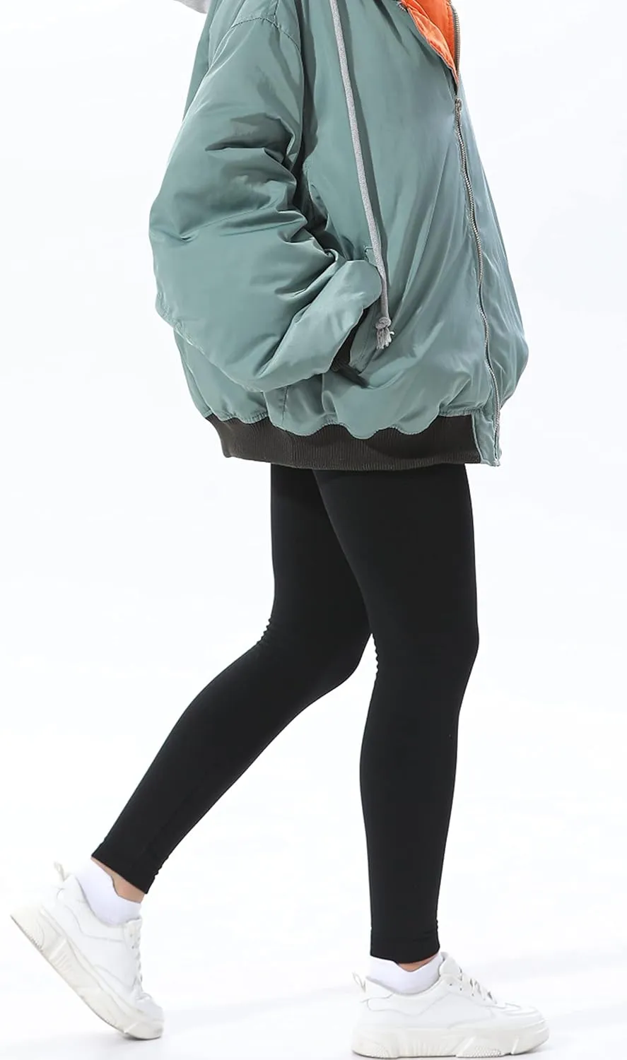 LUOYANXI Fleece Lined Leggings Women Thick High Waisted Leggings Winter Warm Tights