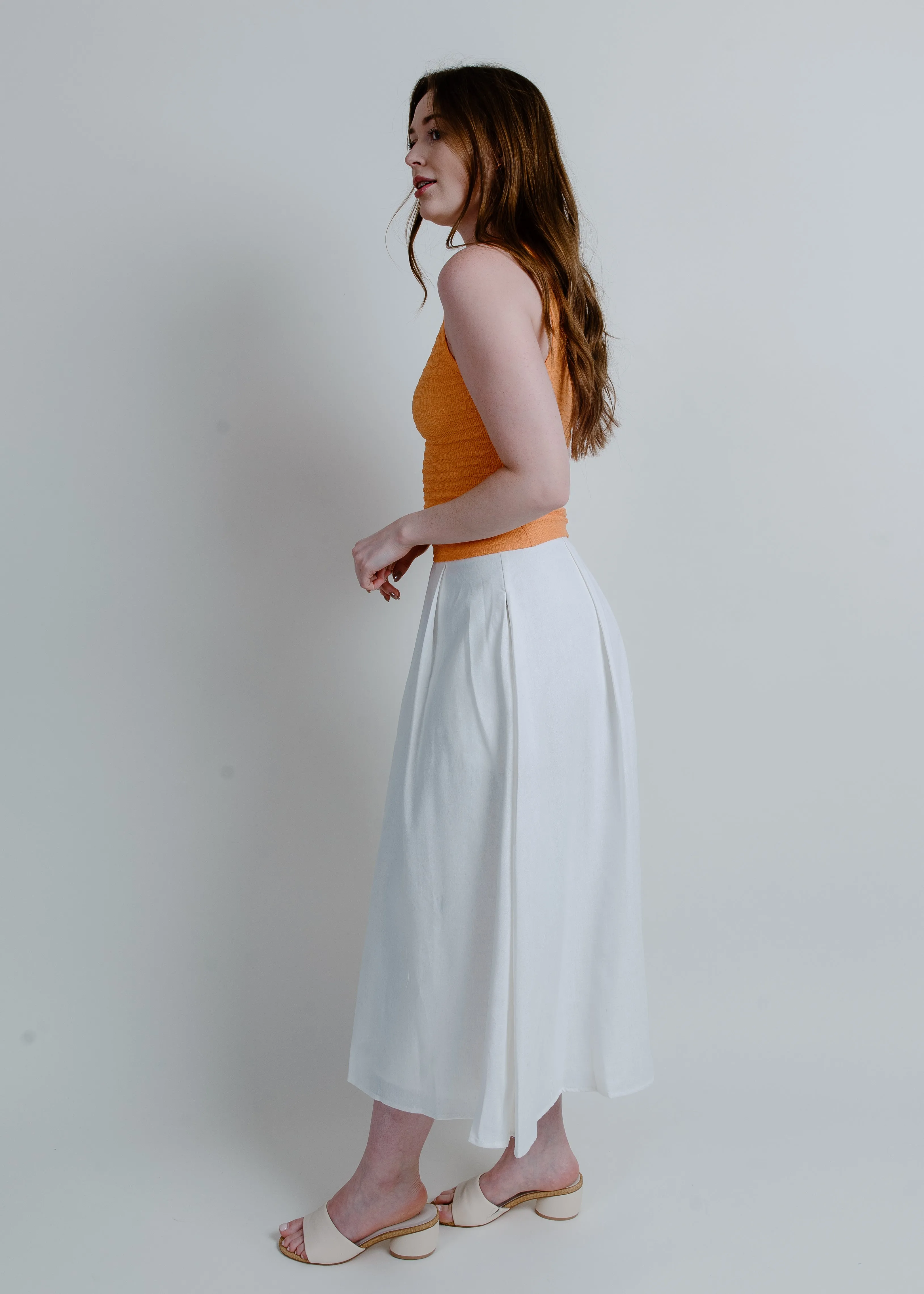 Magnolia Midi Skirt - Off White