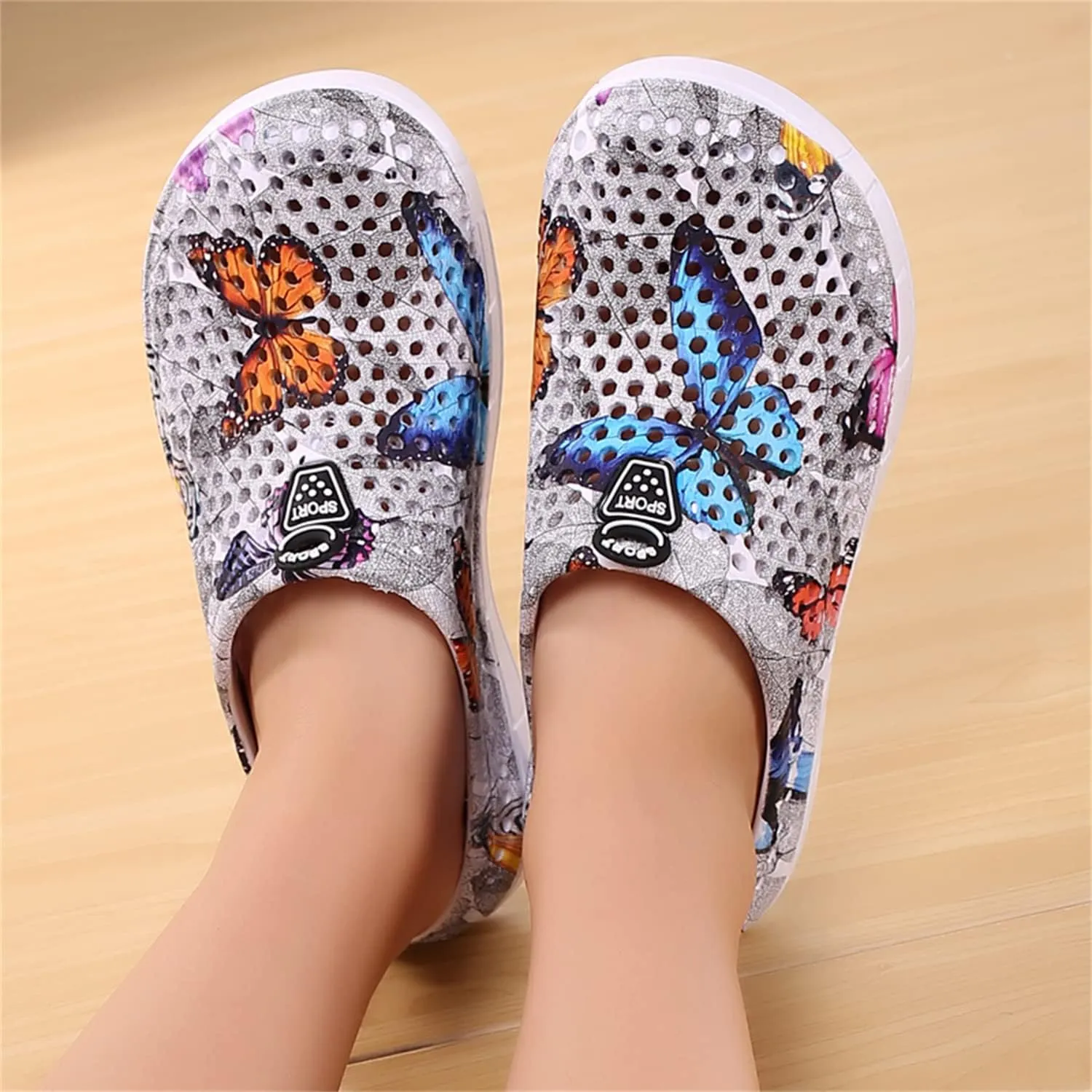 MDPCX Women's Garden Clogs Breathable Shoes Bathing Shoes Beach Shoes Water Shoes Footwear Slippers Walking Shoes Home Travel Shoes