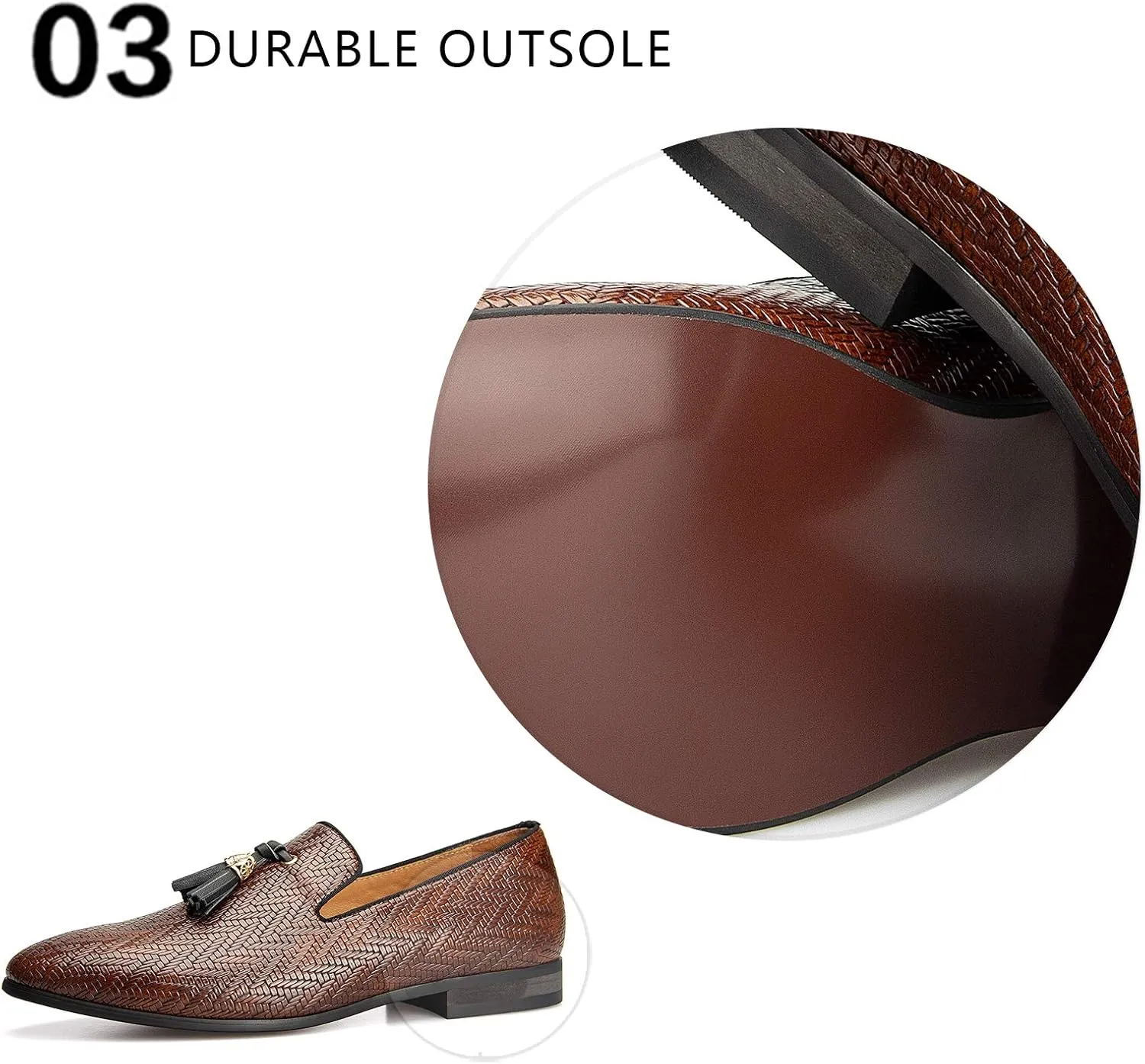 Meijiana Mens Loafers Wedding Dress Shoes Slip-On Loafers for Men Tuxedo Suit Shoes