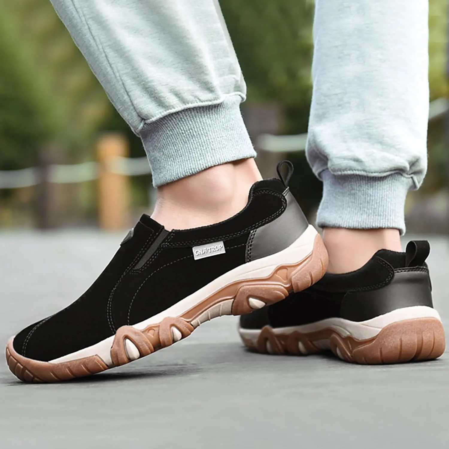 Men's Breathable Soft Suede Plain Casual Mountaineering Leisure Sports Shoes Lite Adapt Sneaker Men's