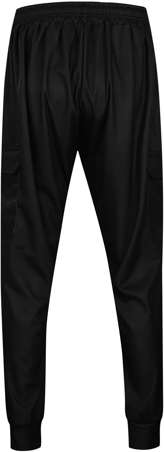 Mens Cargo Pants Relaxed Fit Elastic Waist Plus Size Tapered Lounge Sweatpants Casual Lightweight Athletic Jogging Trousers