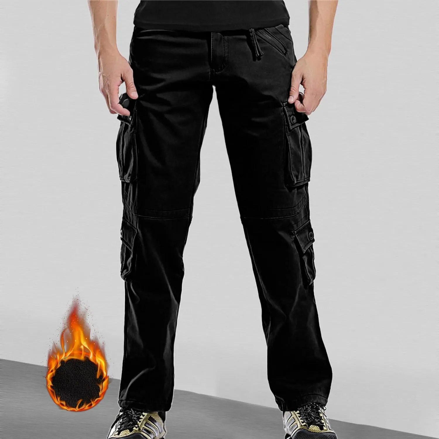 Mens Cargo Pants Relaxed Fit Mens Wild Cargo Pants Loose Fit Five Pocket Pants Men Black Pants Men Stretch Men