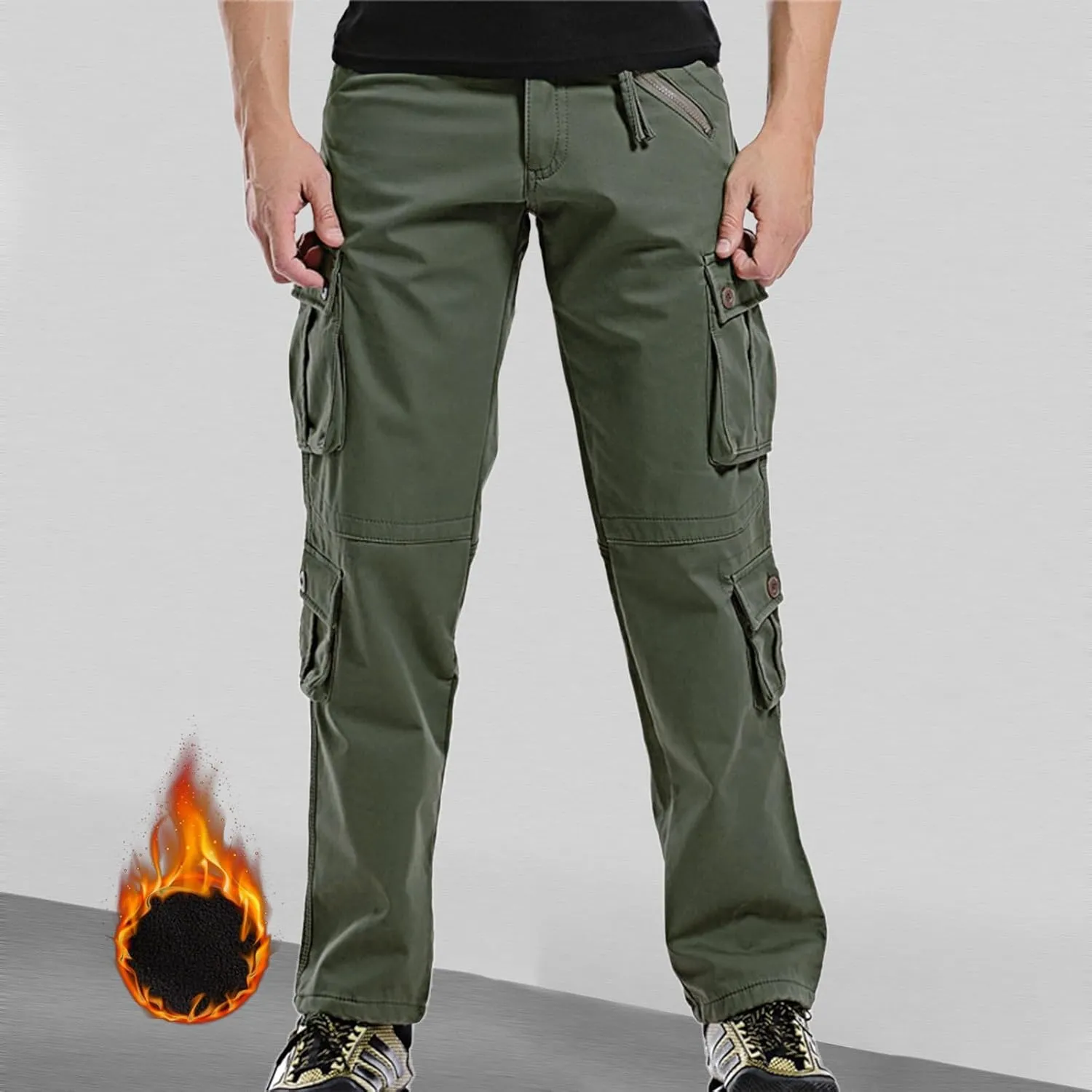 Mens Cargo Pants Relaxed Fit Mens Wild Cargo Pants Loose Fit Five Pocket Pants Men Black Pants Men Stretch Men