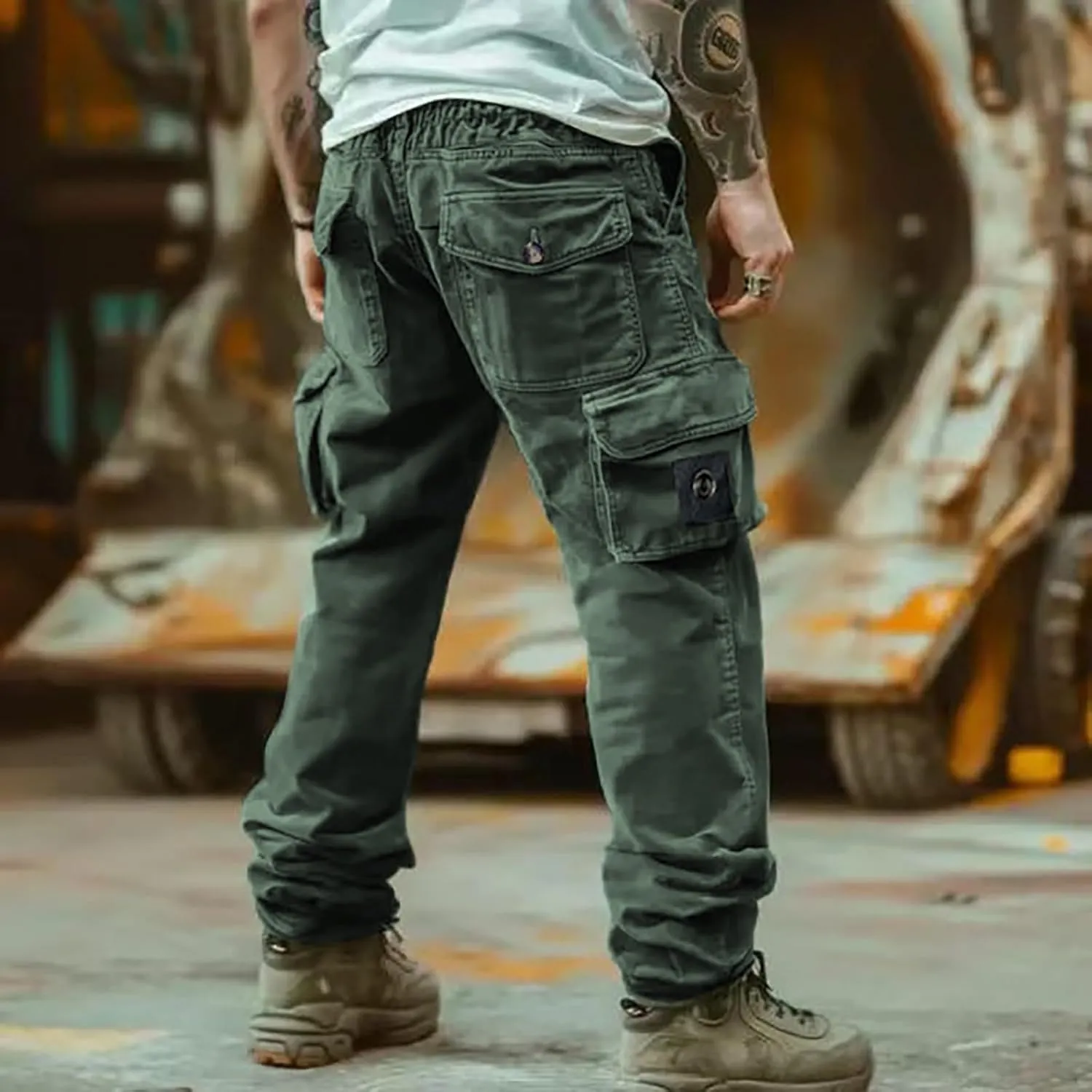 Mens Cargo Pants Relaxed Fit Mens Wild Cargo Pants Loose Fit Five Pocket Pants Men Black Pants Men Stretch Men