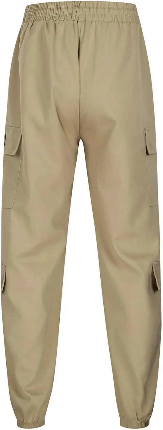 Mens Cargo Sweatpants with Pockets Elastic Waisted Lightweight Joggers Casual Relaxed Fit Drawstring Stretch Jogging Trousers