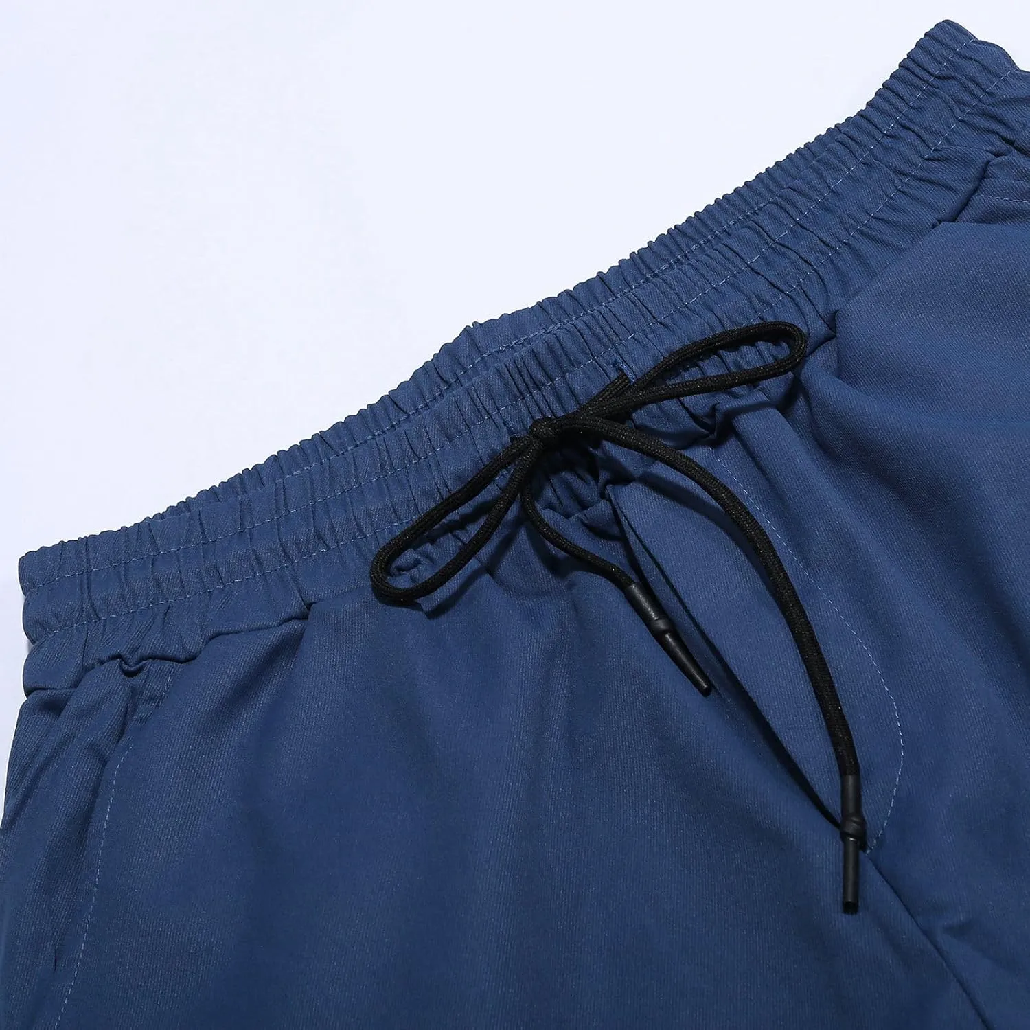 Mens Cargo Sweatpants with Pockets Elastic Waisted Lightweight Joggers Casual Relaxed Fit Drawstring Stretch Jogging Trousers