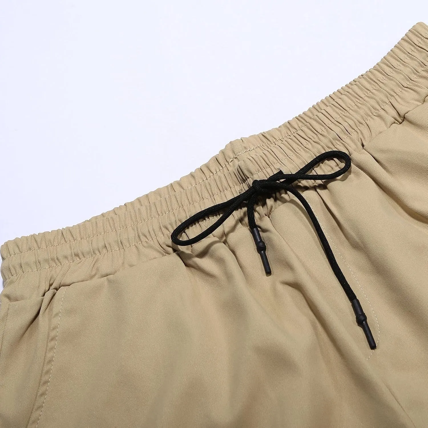 Mens Cargo Sweatpants with Pockets Elastic Waisted Lightweight Joggers Casual Relaxed Fit Drawstring Stretch Jogging Trousers