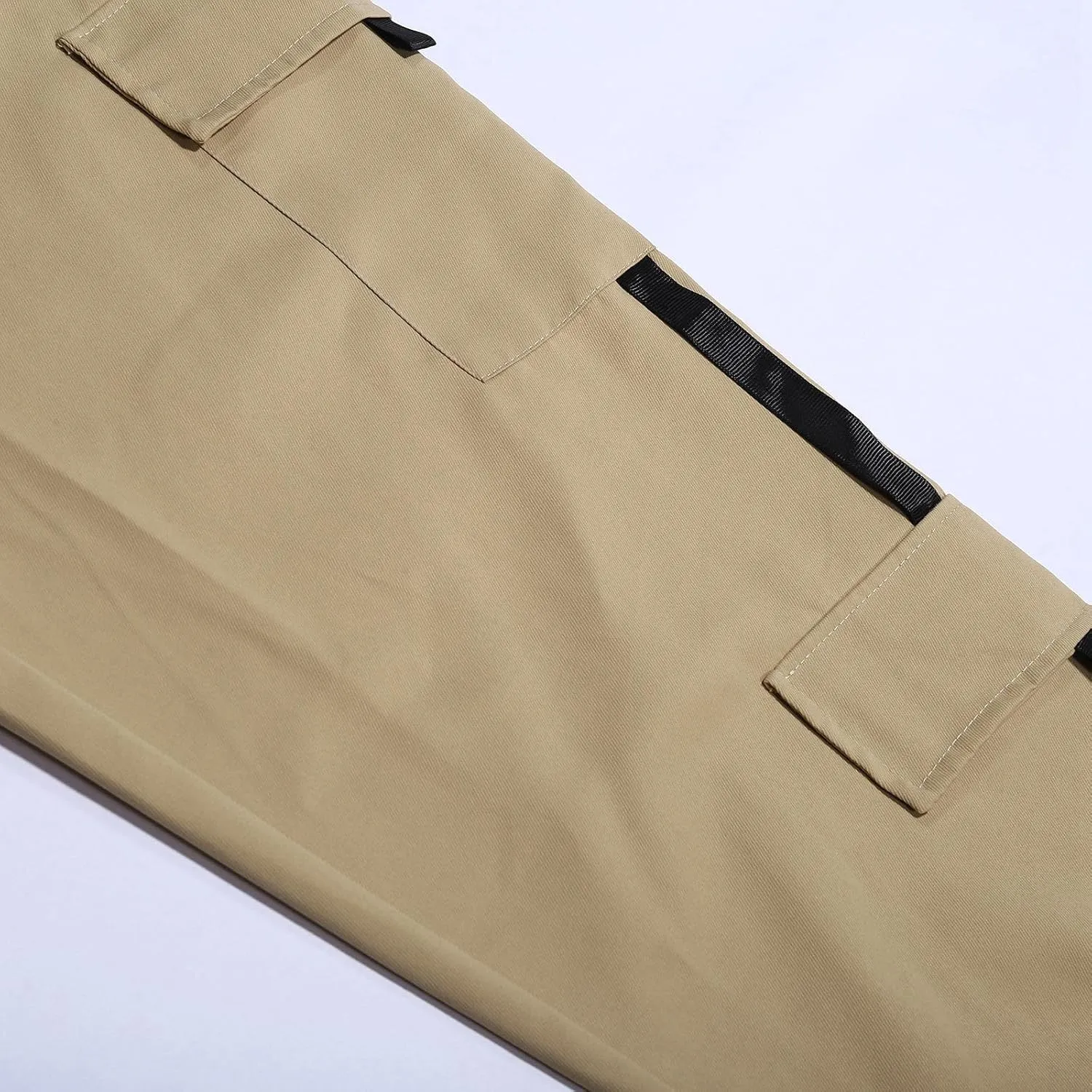 Mens Cargo Sweatpants with Pockets Elastic Waisted Lightweight Joggers Casual Relaxed Fit Drawstring Stretch Jogging Trousers