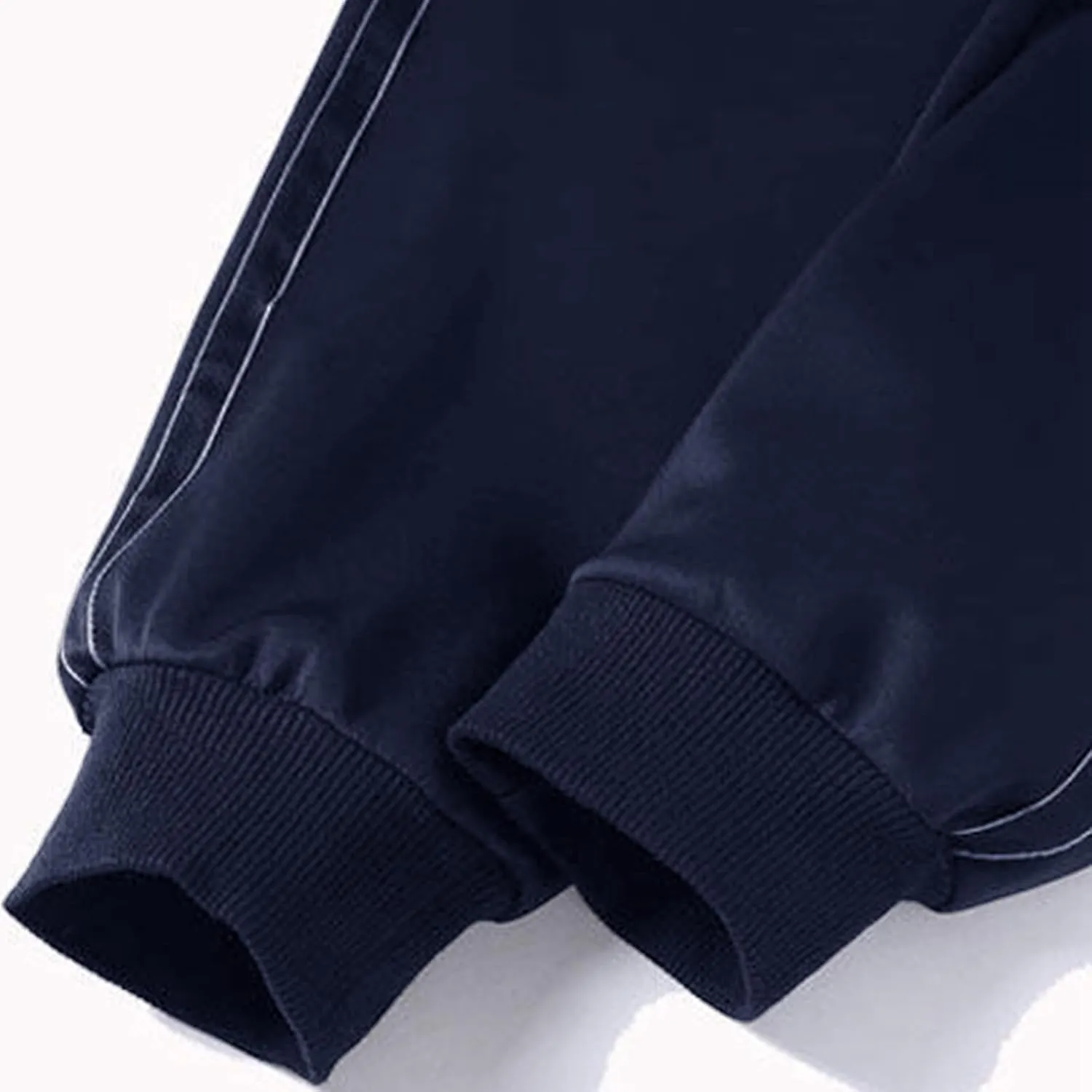 Mens Casual Pants Relaxed Fit Elastic Waist Plus Size Tapered Trousers Lightweight Drawstring Comfy Slacks with Zipper Pocket