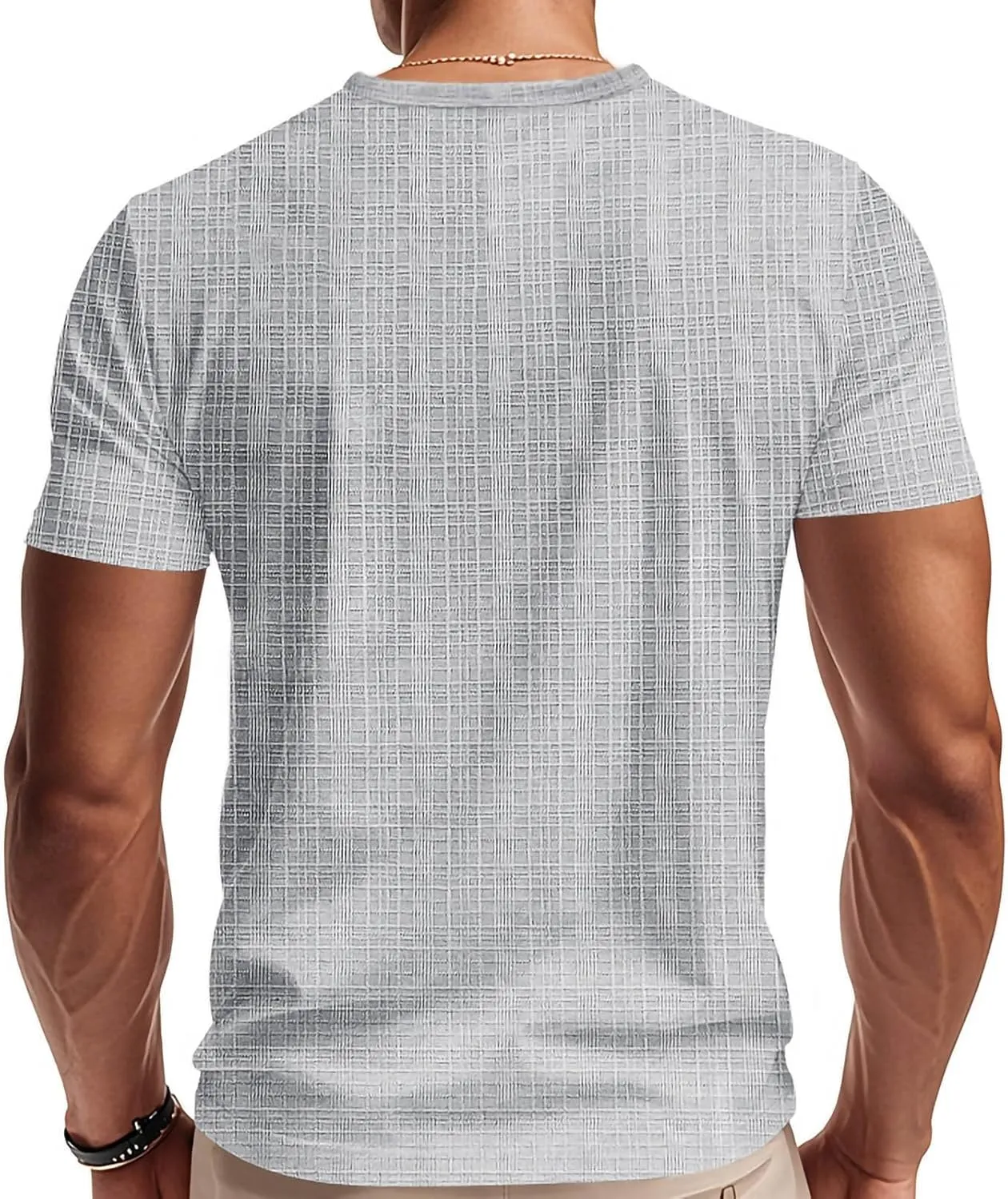 Mens Cotton Linen T-Shirts Casual V Neck Short Sleeve Summer Tunic Tops Lightweight Breathable Comfort Tees