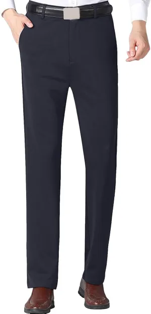 Mens Dress Pants,Slim Fit Business Formal Dress Pants Lightweight Straight Leg Skinny Classic Suit Trousers