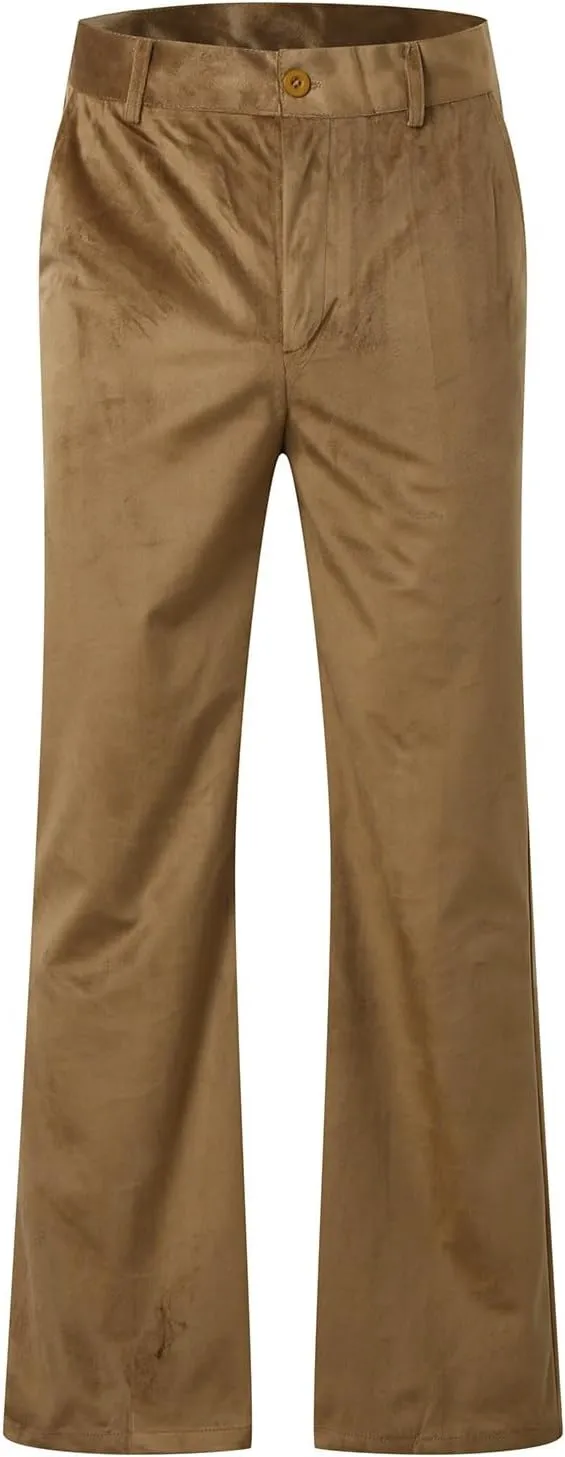 Men's Formal Trousers Straight with Pocket Meeting Business Extension Trousers Suit Pants for Men