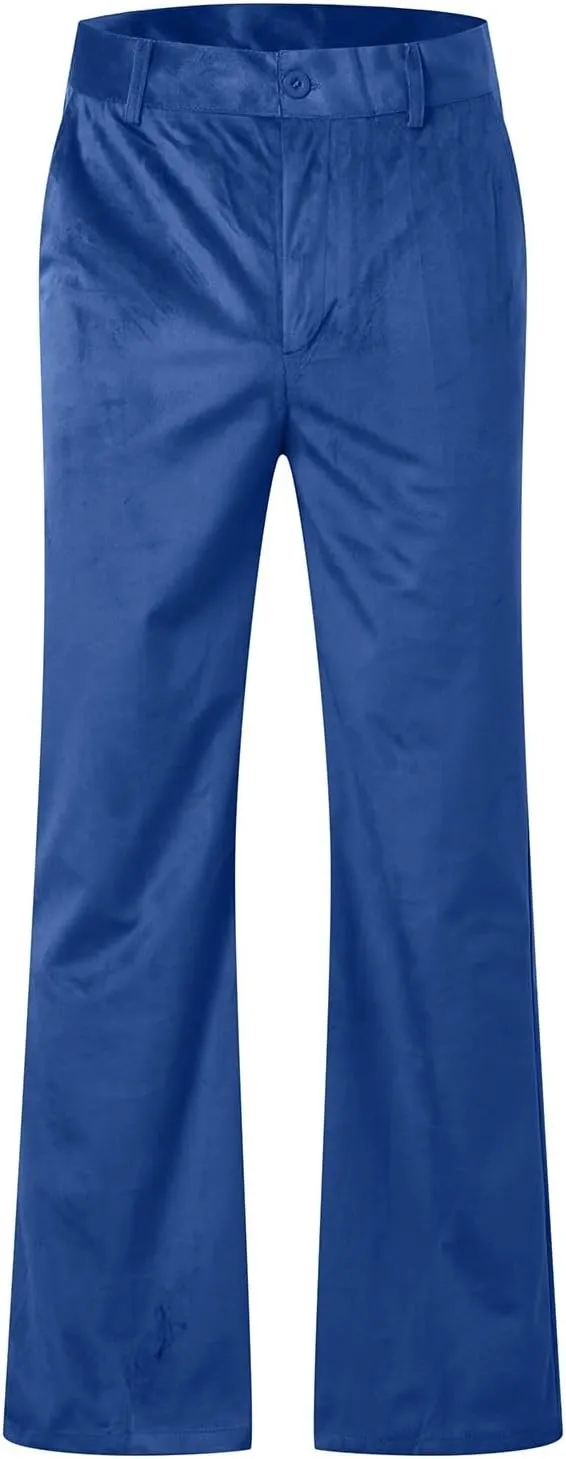 Men's Formal Trousers Straight with Pocket Meeting Business Extension Trousers Suit Pants for Men