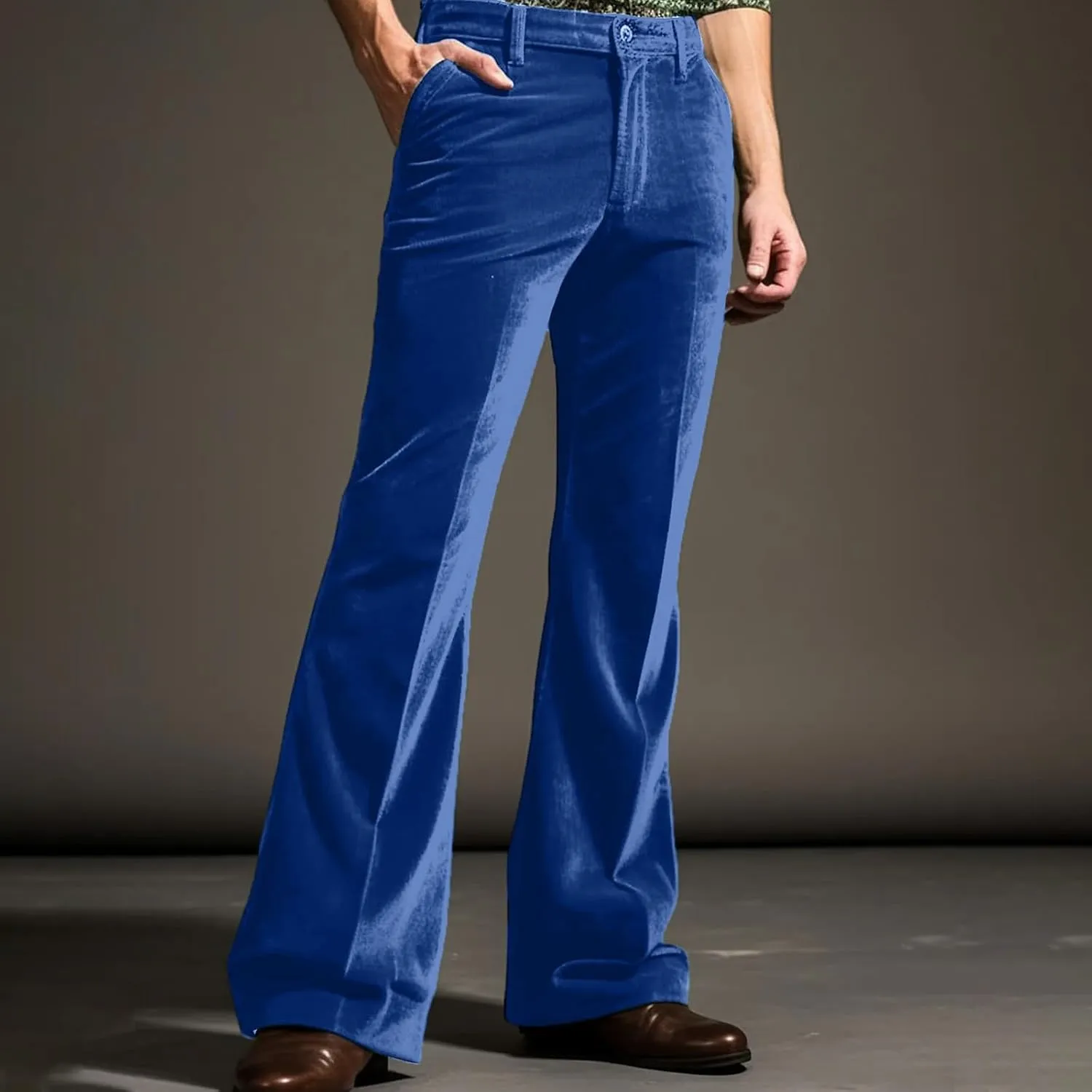 Men's Formal Trousers Straight with Pocket Meeting Business Extension Trousers Suit Pants for Men