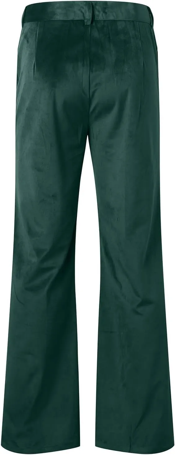 Men's Formal Trousers Straight with Pocket Meeting Business Extension Trousers Suit Pants for Men