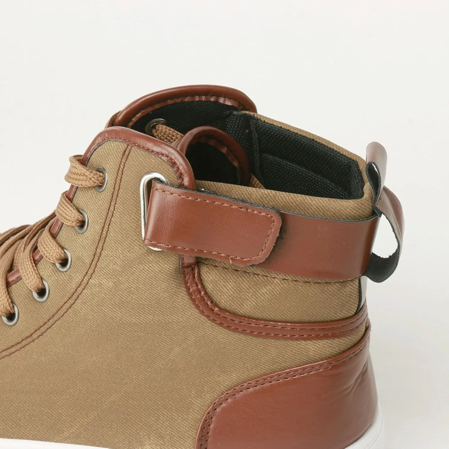 Men's High Top Board Shoes Leather Non Slip Walking Shoes Casual Lace Up Arch Support Shoes Hiking Mens 990v5 Sneaker
