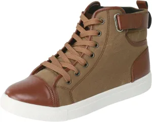 Men's High Top Board Shoes Leather Non Slip Walking Shoes Casual Lace Up Arch Support Shoes Hiking Mens 990v5 Sneaker