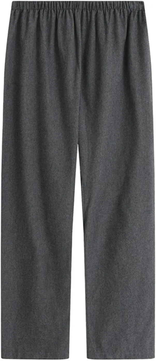 Men's Lightweight Cotton Sleep Pants Elastic Casual Straight Leg Breathable Comfort Soft Loose Fit Fashion Trousers