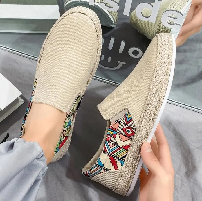 Men's Loafers Shoes Canvas Sneakers Skateboard Shoes Casual Shoes Platform Sneakers for Comfy Walking Shoes Tennis Shoes Slip On Walking Shoes Running