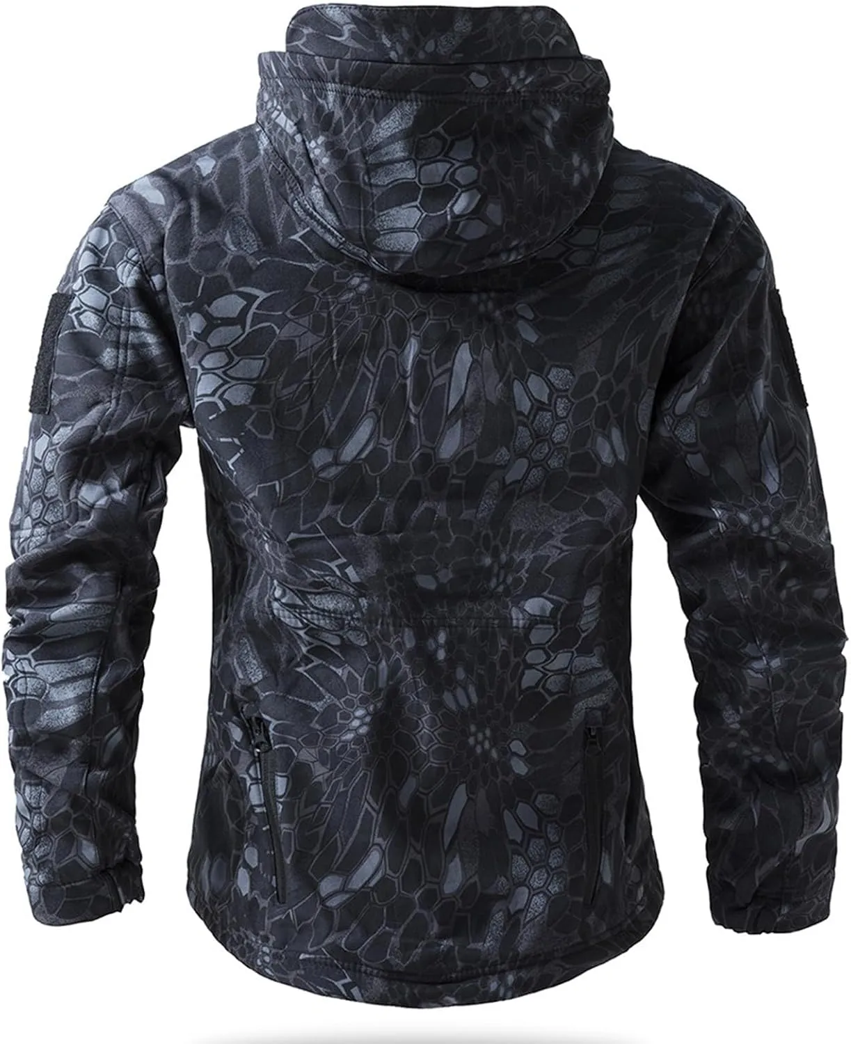 Men's Military Tactical Jackets Camouflage Softshell Fleece Fall Windbreaker Waterproof Outdoor Hooded Rain Coats