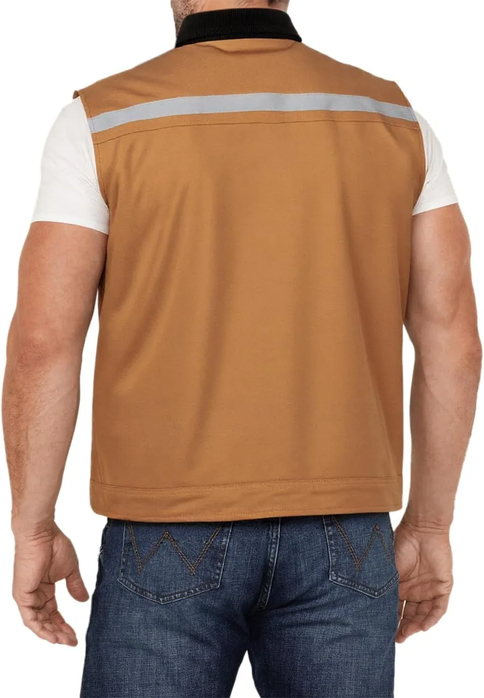 Mens Outdoor Travel Vest Reflective Summer Multi-Pockets Sleeveless Jackets Cargo Safari Fishing Vests