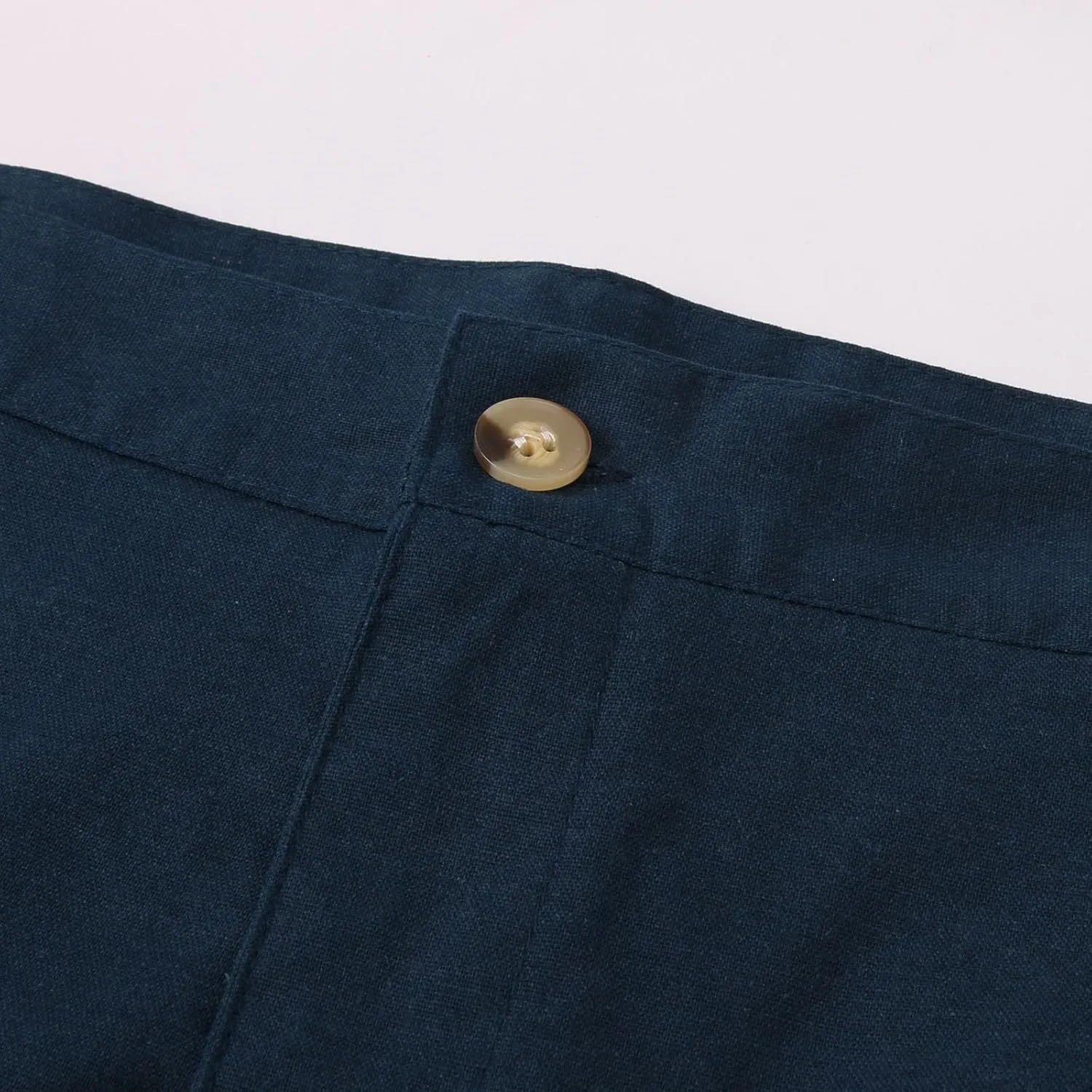 Men's Pants Linen Pants Solid Color Straight Business Summer Casual Comfortable Beach Fashion Slim Fit Dress Pant