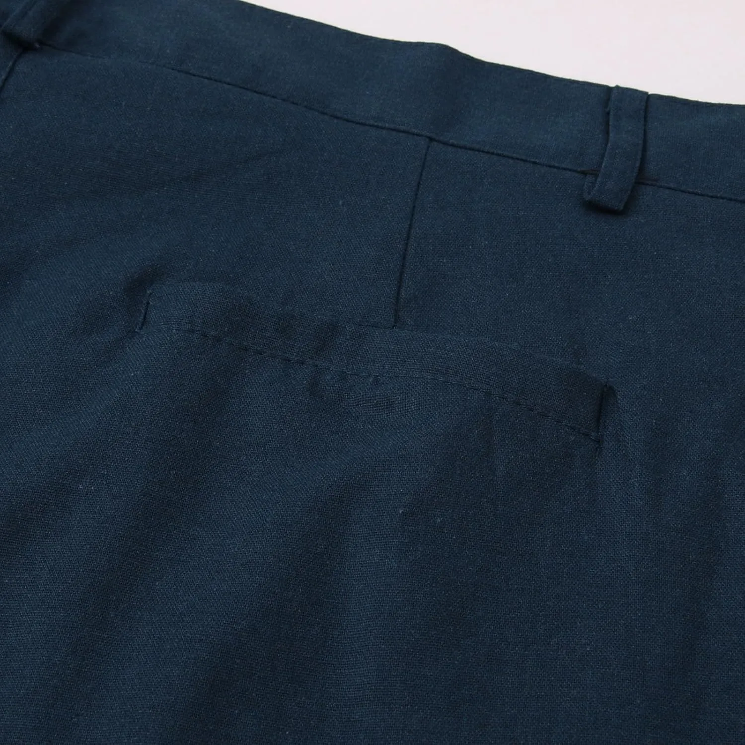 Men's Pants Linen Pants Solid Color Straight Business Summer Casual Comfortable Beach Fashion Slim Fit Dress Pant