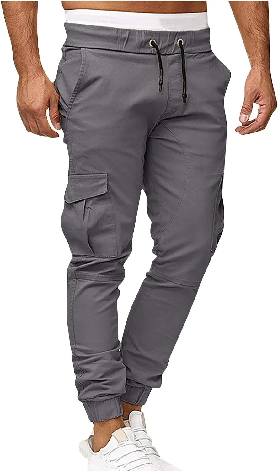 Men's Sports Casual Jogging Trousers Lightweight Hiking Work Pants Outdoor Pant