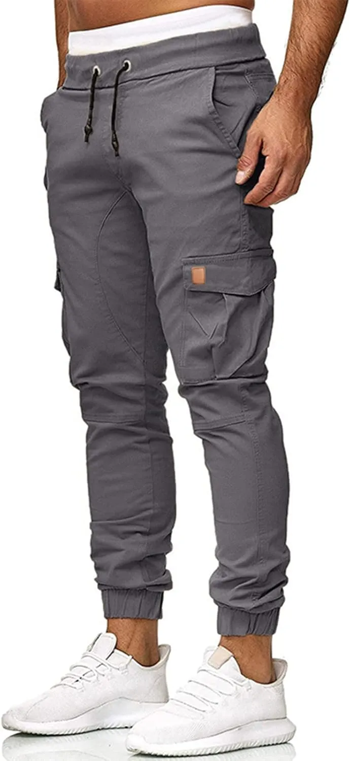 Men's Sports Casual Jogging Trousers Lightweight Hiking Work Pants Outdoor Pant