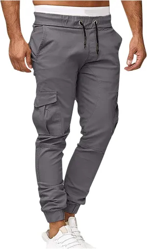 Men's Sports Casual Jogging Trousers Lightweight Hiking Work Pants Outdoor Pant
