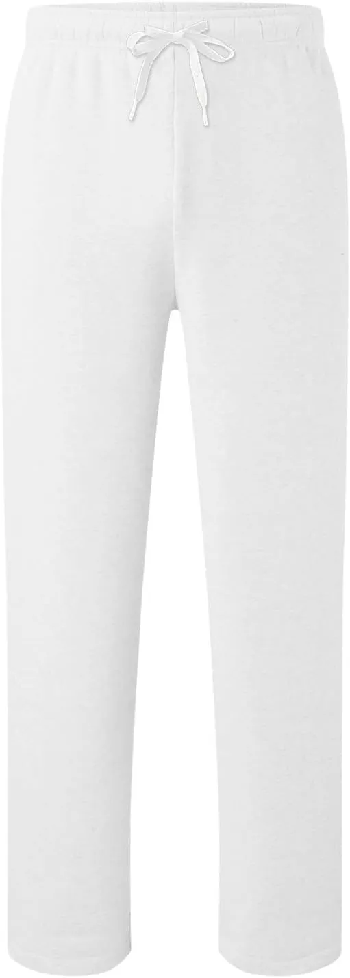 Mens Sweatpants Elastic Waist Drawstring Straight Wide Leg Joggerse Lightweight Outdoor Jogging Workout Pants with Pockets