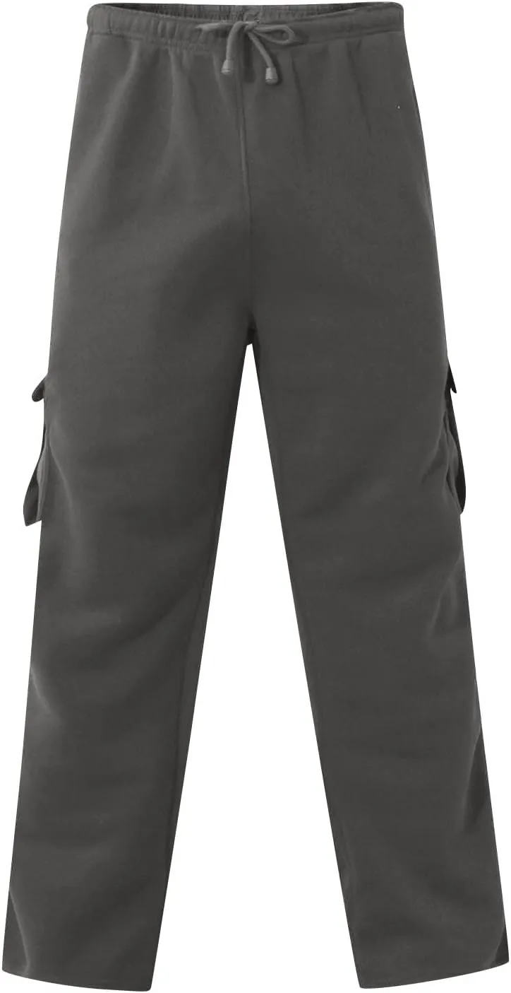 Mens Sweatpants Joggers Baggy Sweatpants Cargo Straight Leg Elastic Waist Pants Casual Drawstring Sweatpants