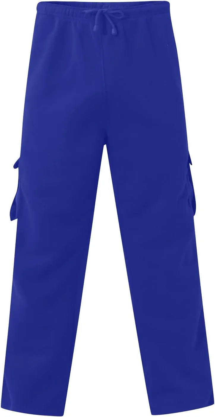 Mens Sweatpants Joggers Baggy Sweatpants Cargo Straight Leg Elastic Waist Pants Casual Drawstring Sweatpants