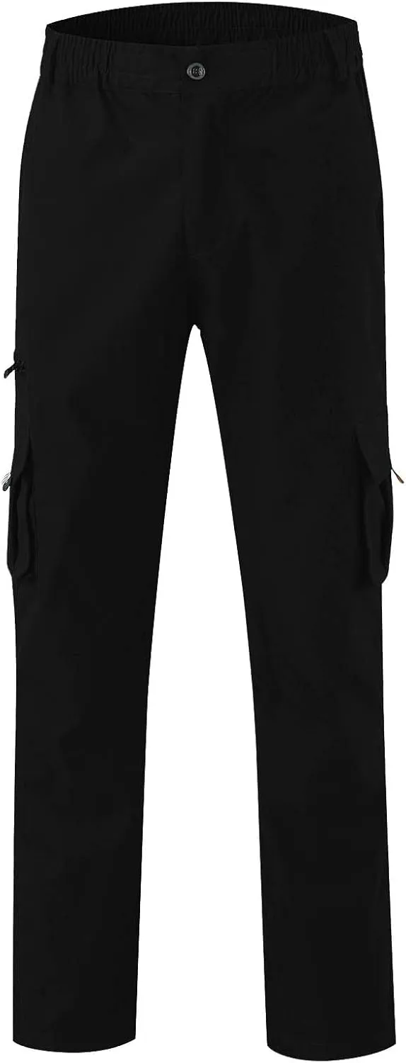 Mens Sweatpants Joggers Baggy Sweatpants Cargo Straight Leg Elastic Waist Pants Casual Drawstring Sweatpants
