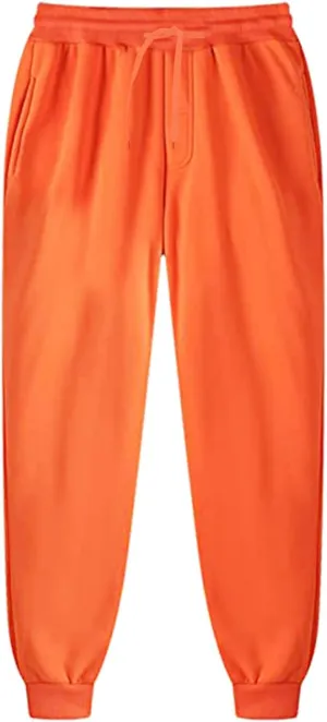 Mens Sweatpants with Pockets Big and Tall Fleece Jogger Sweatpants Men's Basic Active Fleece Jogger Pants Sweatpants