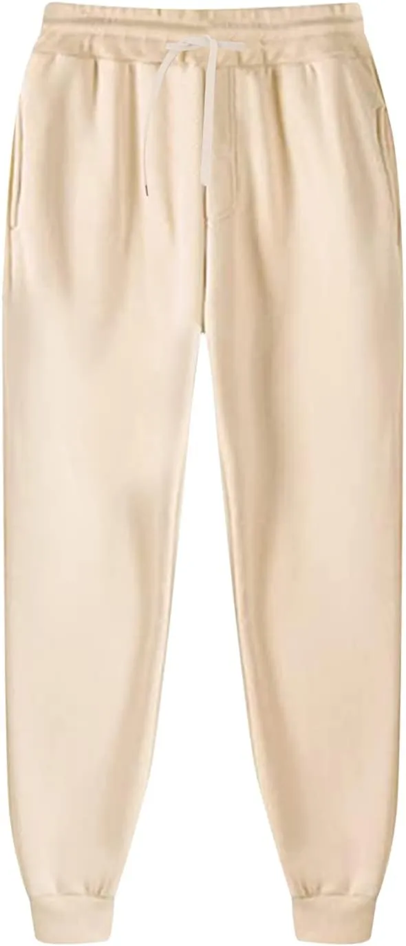Mens Sweatpants with Pockets Big and Tall Fleece Jogger Sweatpants Men's Basic Active Fleece Jogger Pants Sweatpants