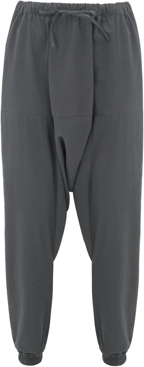 Mens Workout Cargo Sweatpants Rock Street Harem Pants Sweatpants with Pockets Sweatpants for Men Loose Fit Drawstring