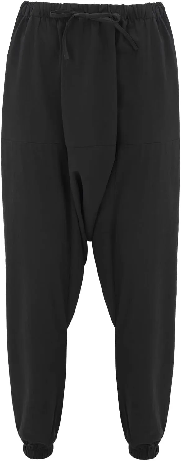 Mens Workout Cargo Sweatpants Rock Street Harem Pants Sweatpants with Pockets Sweatpants for Men Loose Fit Drawstring