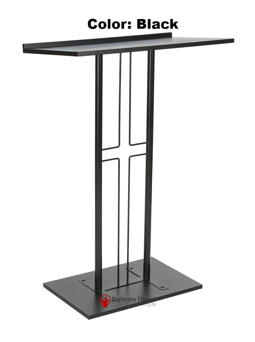 Metal Truss Lectern Cross Design