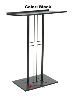 Metal Truss Lectern Cross Design