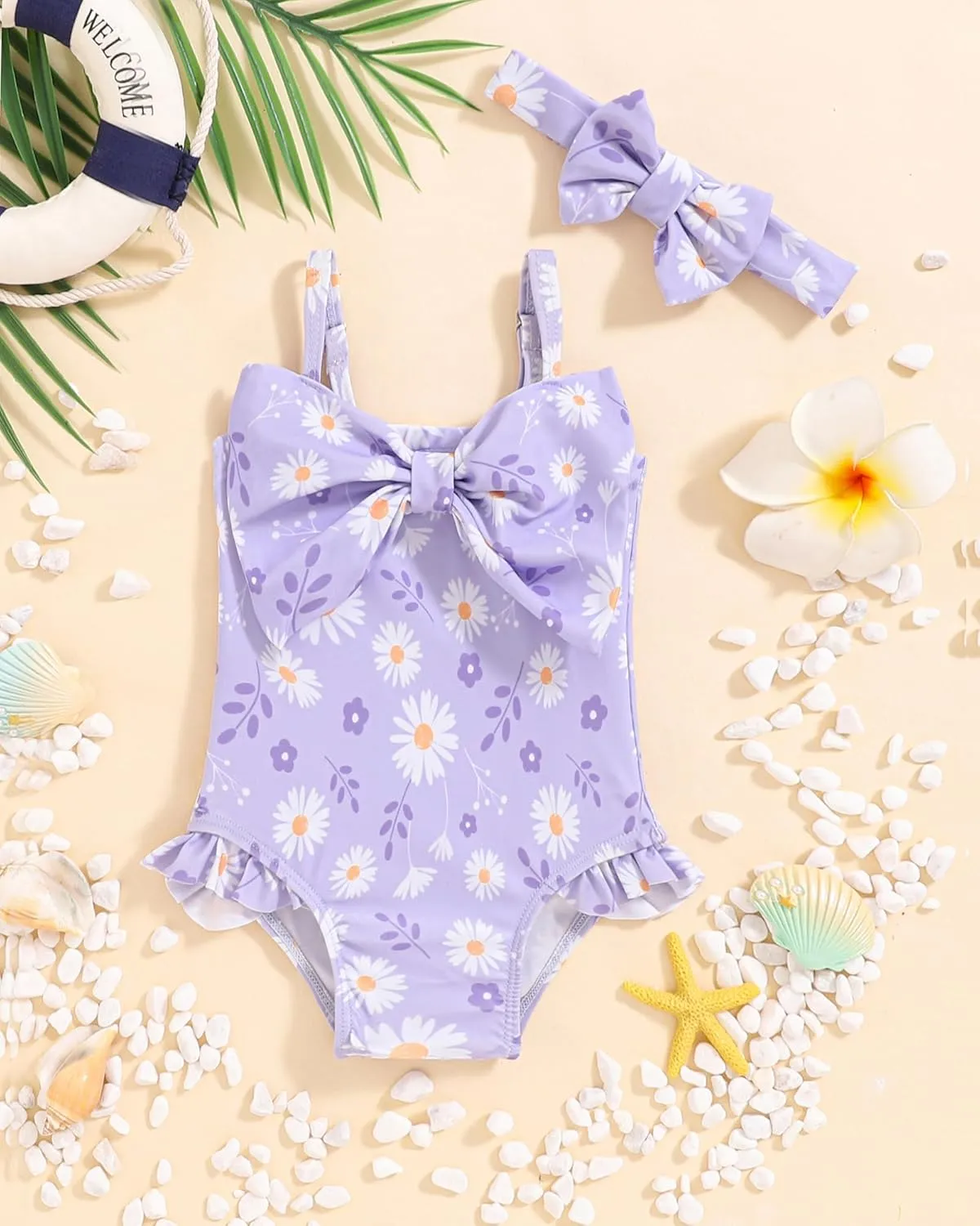 Mioglrie Baby Toddler Girls Swimsuits One Piece Bathing Suit Girls Bikinis